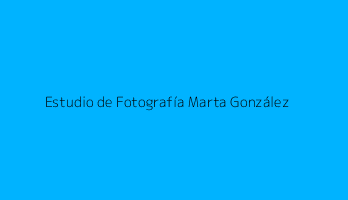 Estudio de Fotografía Marta González